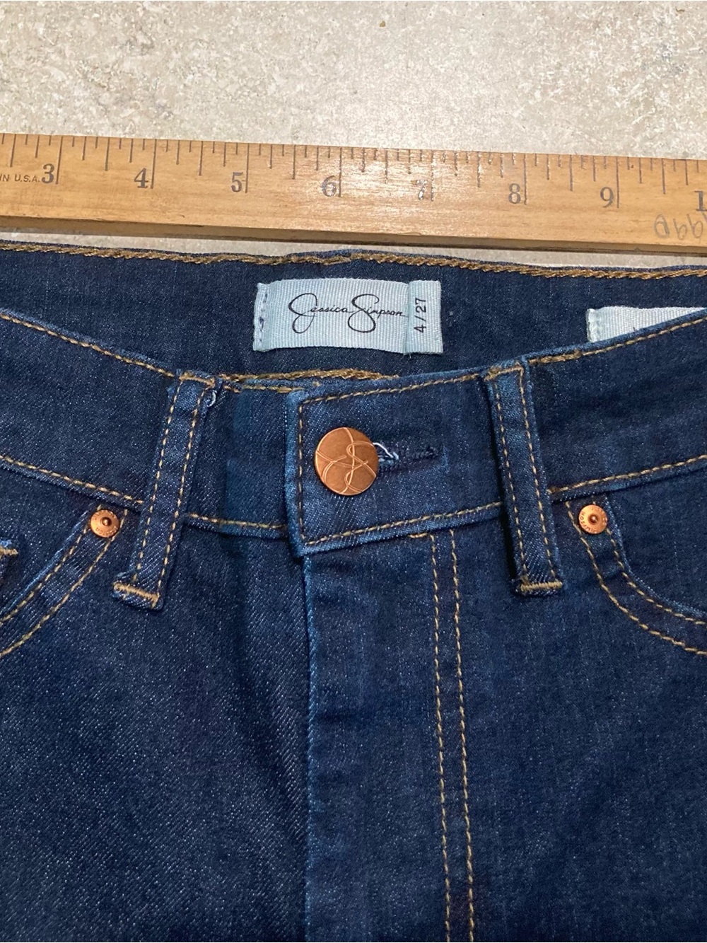 Jessica Simpson Slim Straight Jeans High Rise 4/27